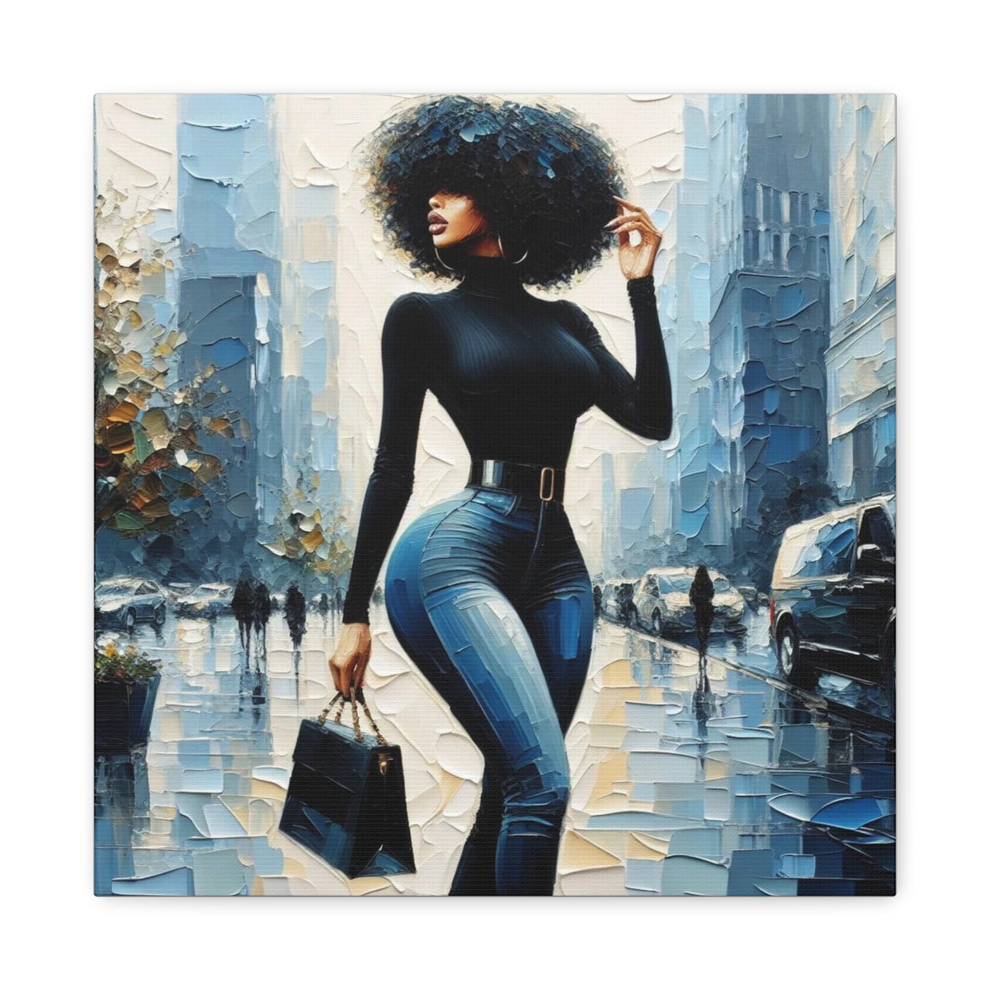 Beautiful Black Woman Canvas Art