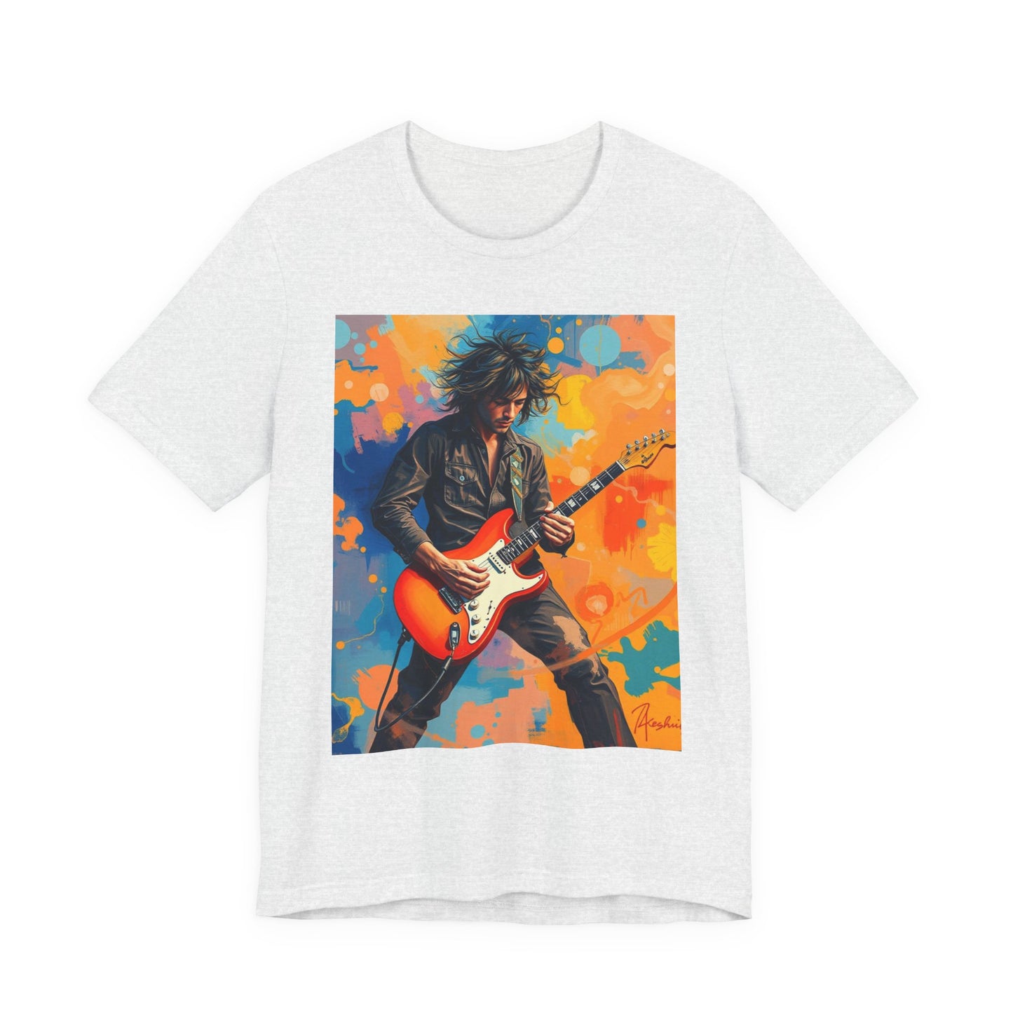 Male 80s Rocker Abstract T-Shirt 1
