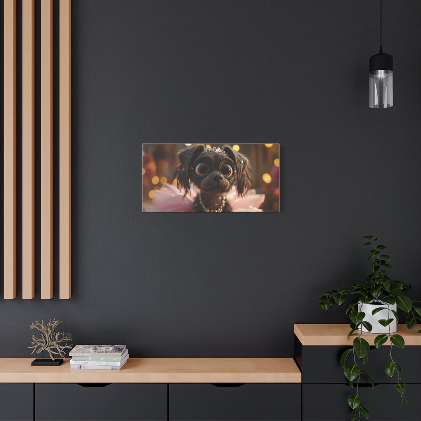 Dog in Pink Tutu Art