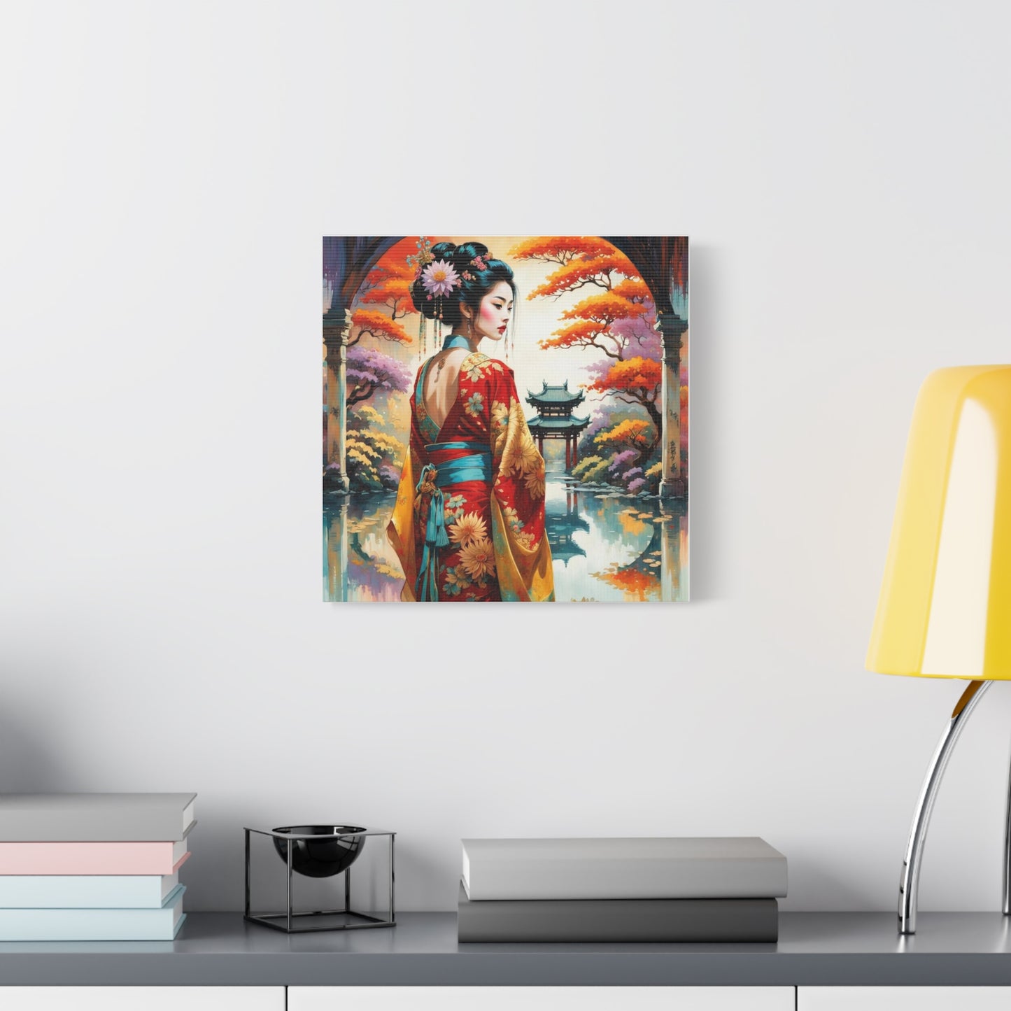 Geisha Asian Abstract Art