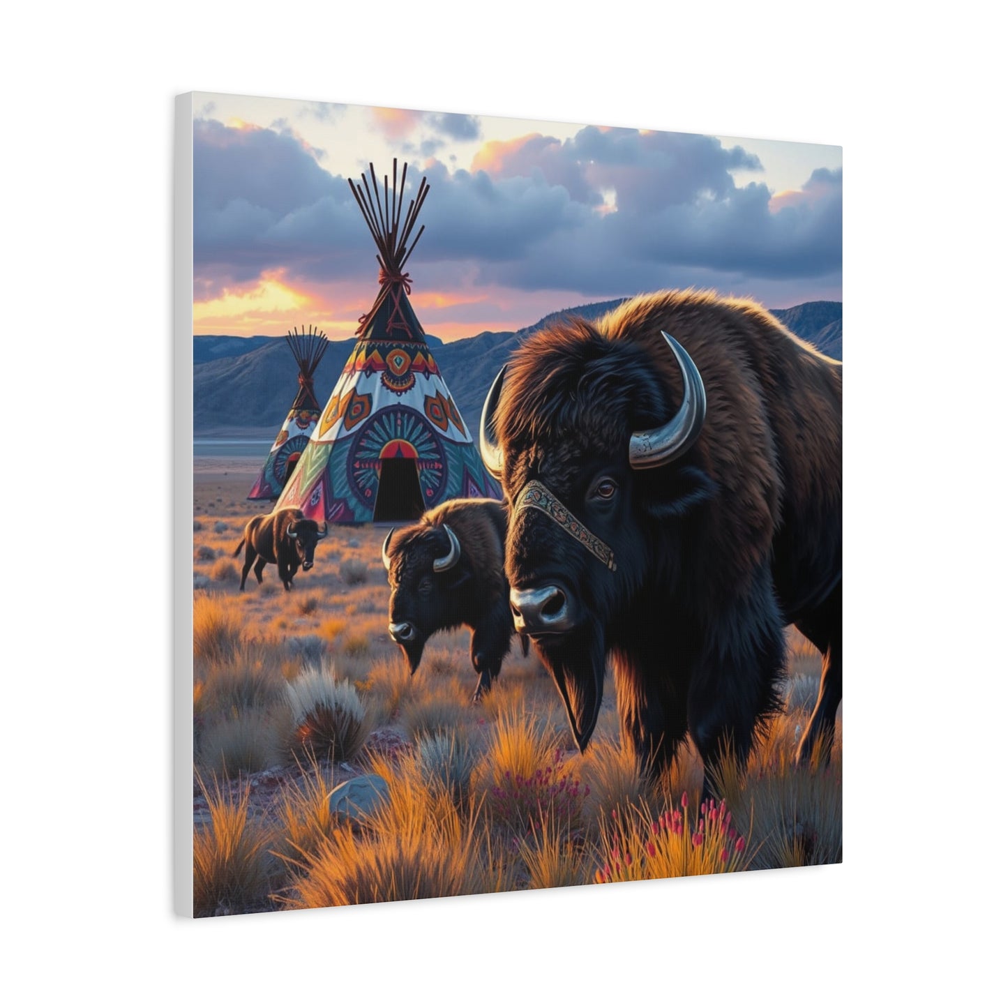 Canvas Print -Majestic Buffalo Wall Art