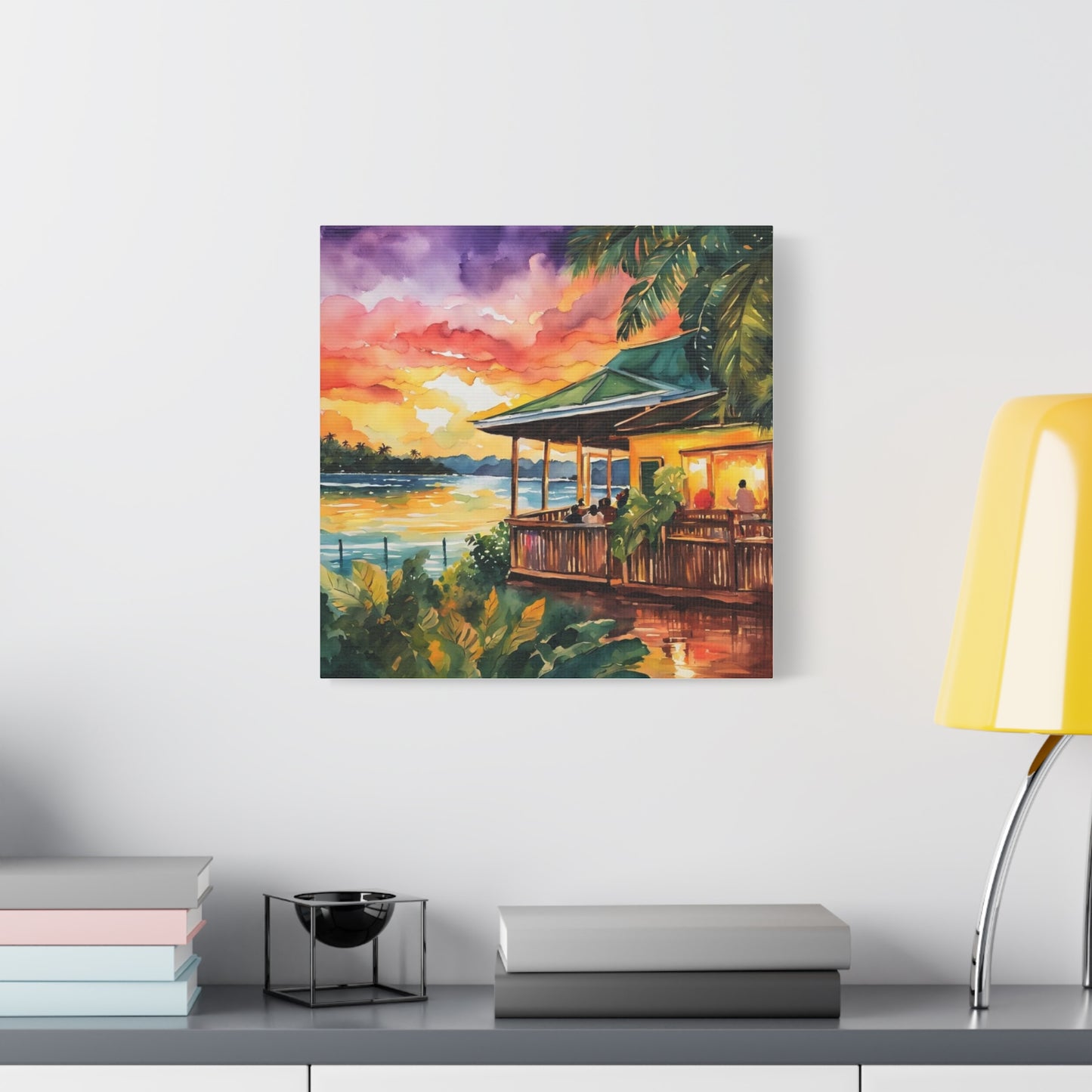 Beach Side Restaurant Abstract Art