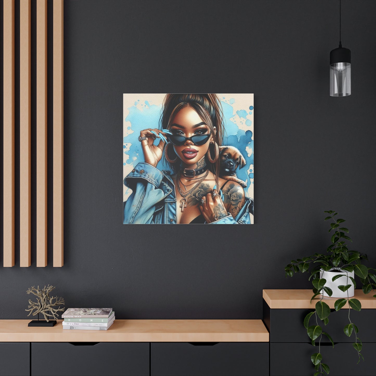 Beautiful Black Woman Canvas Art
