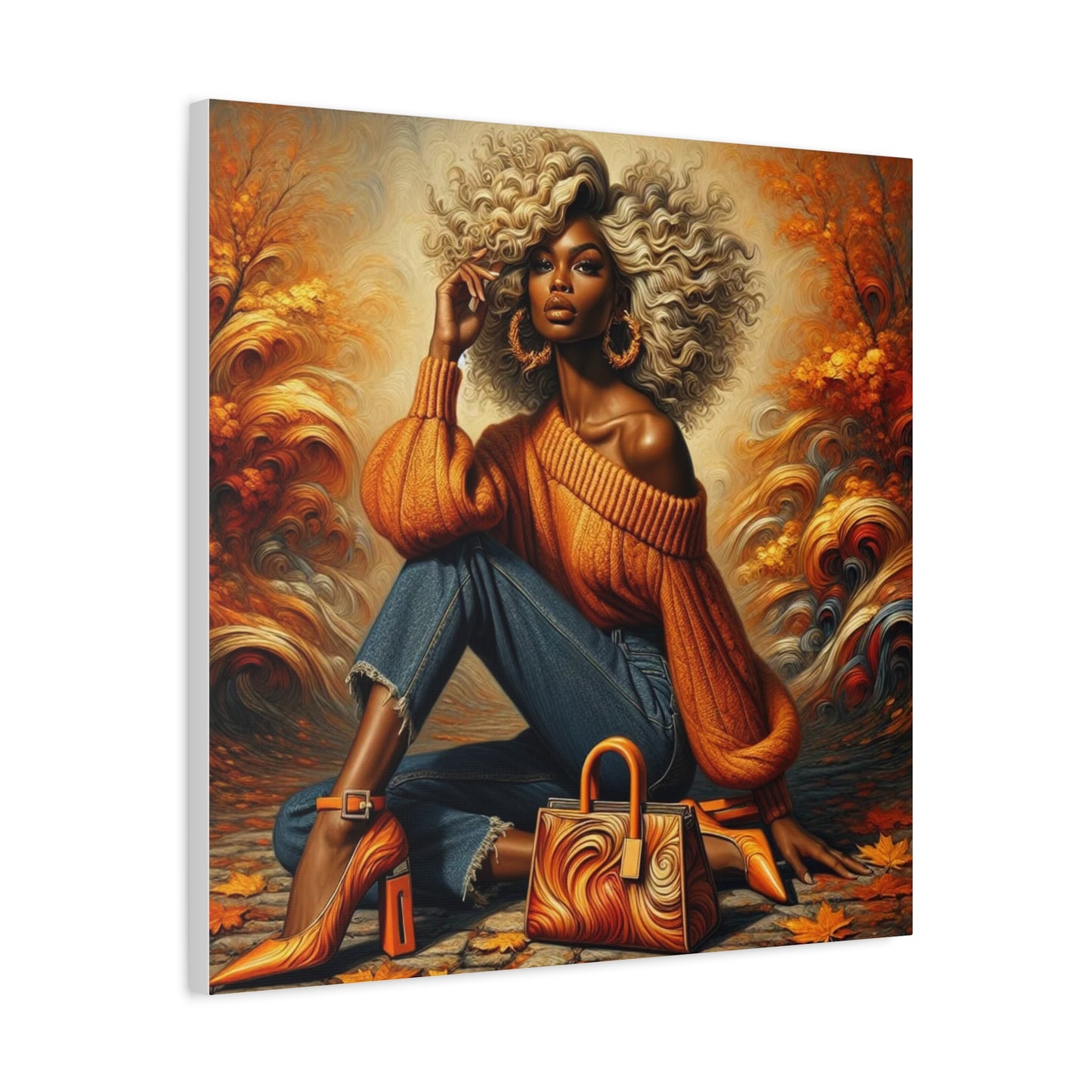 Beautiful Black Woman Canvas Art