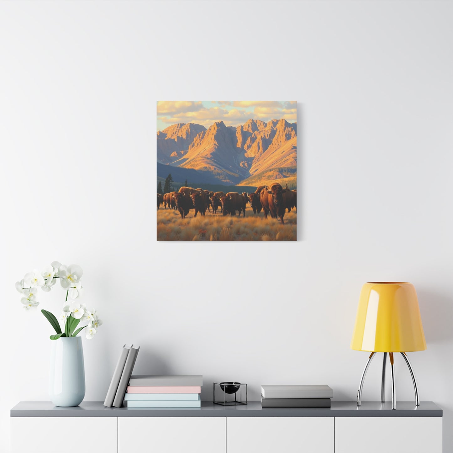 Canvas Print -Buffalo at the Black Hills Wall Art