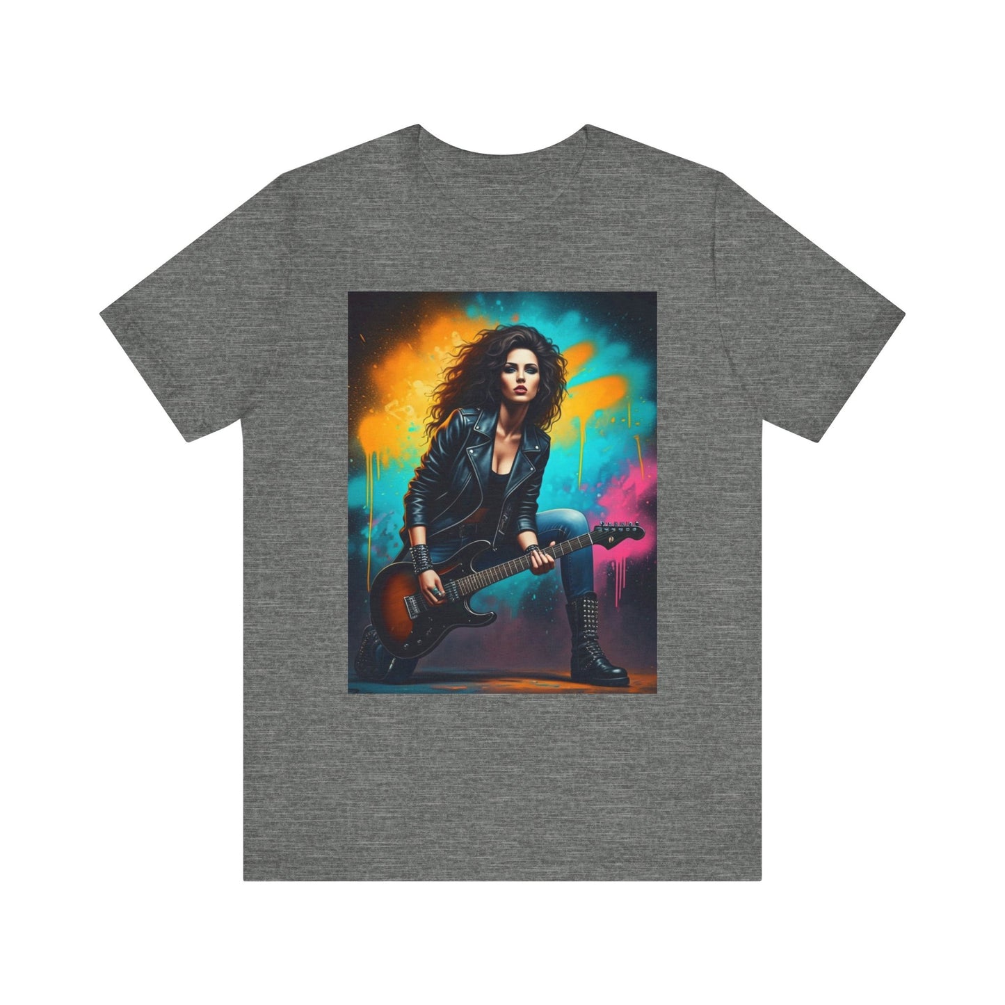 Woman Rock Star Abstract T-Shirt