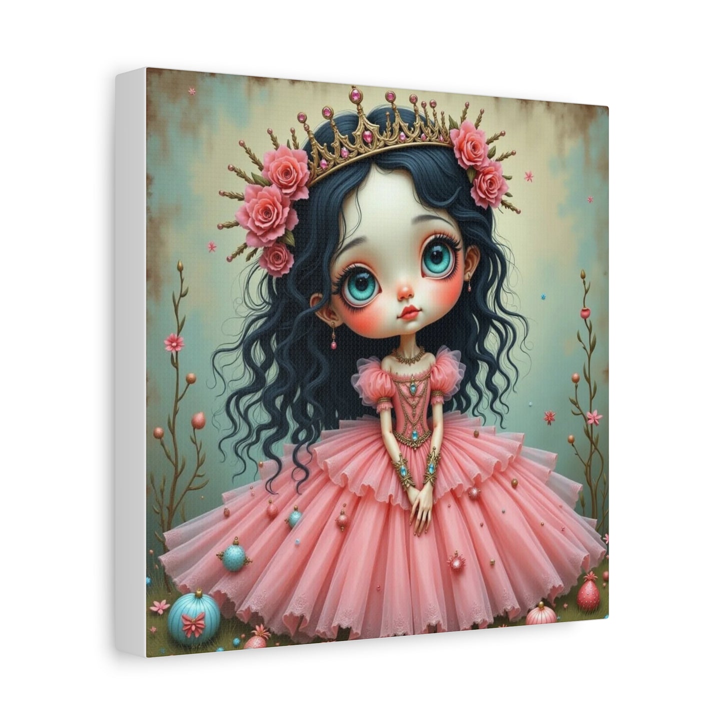 Girl in a Pink Dress Art