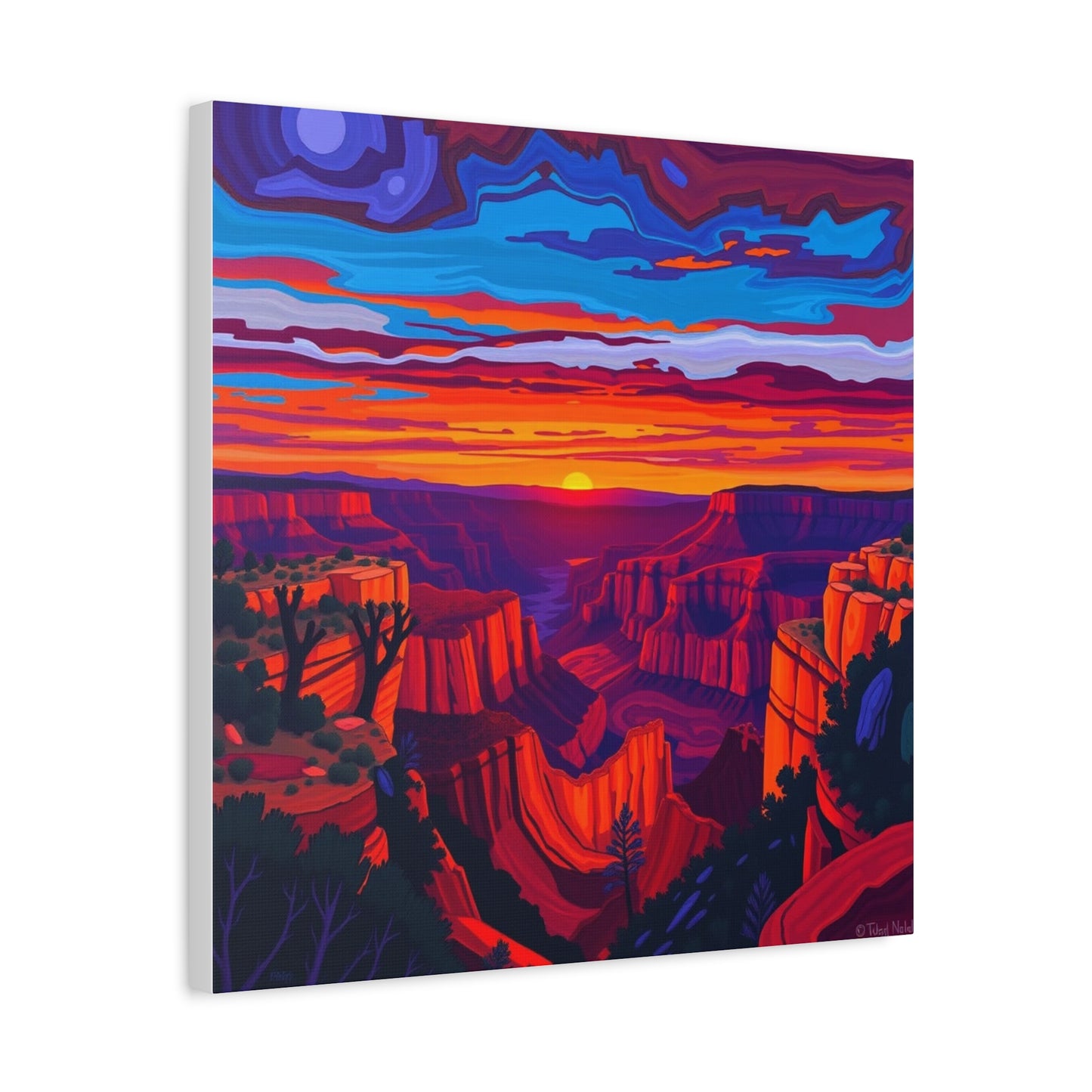 Canvas Print - Grand Canyon Abstract Art 2