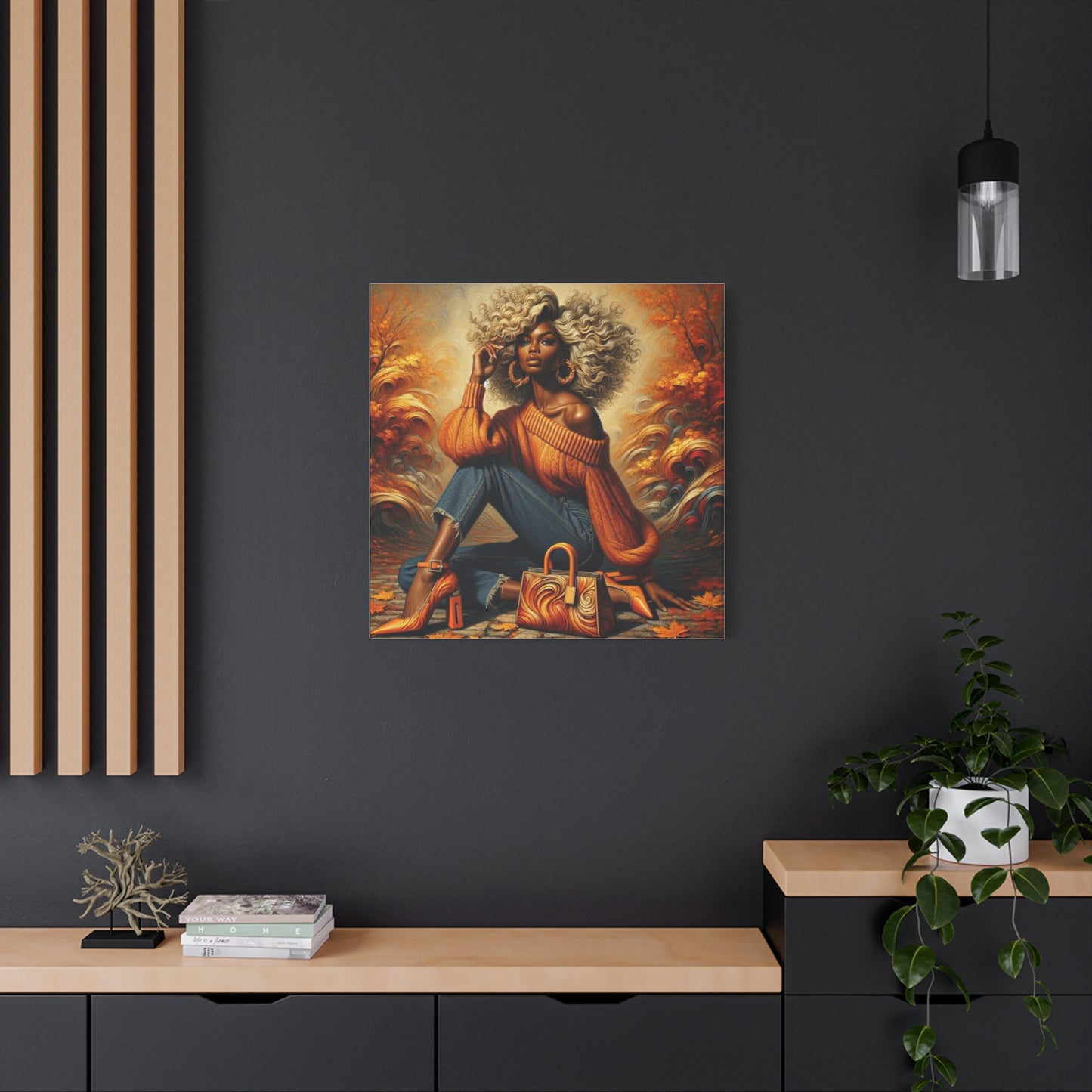 Beautiful Black Woman Canvas Art