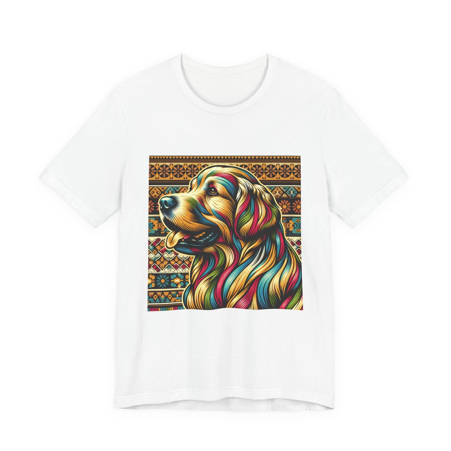 Retro Colorful Golden Retiever Tee - Unisex Shirt