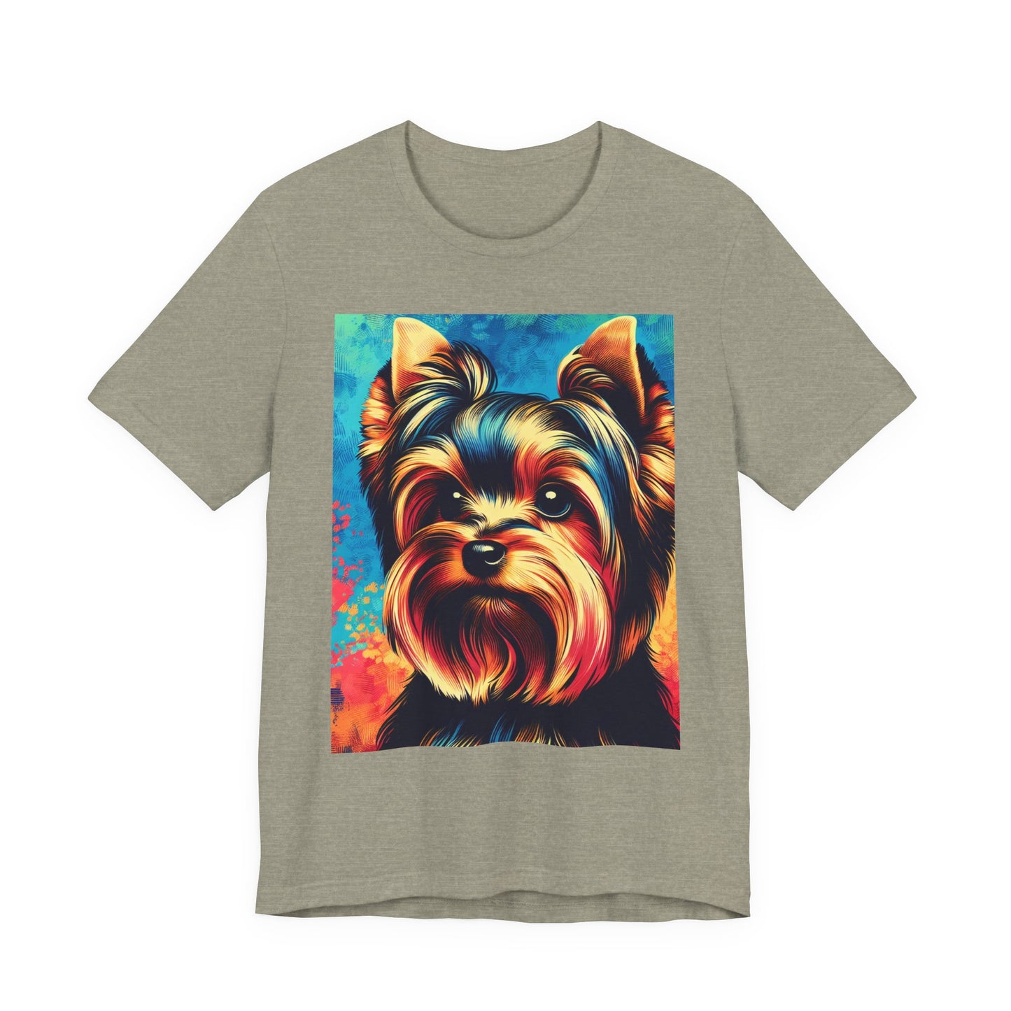 Retro Colorful Yorkie Tee - Unisex Shirt