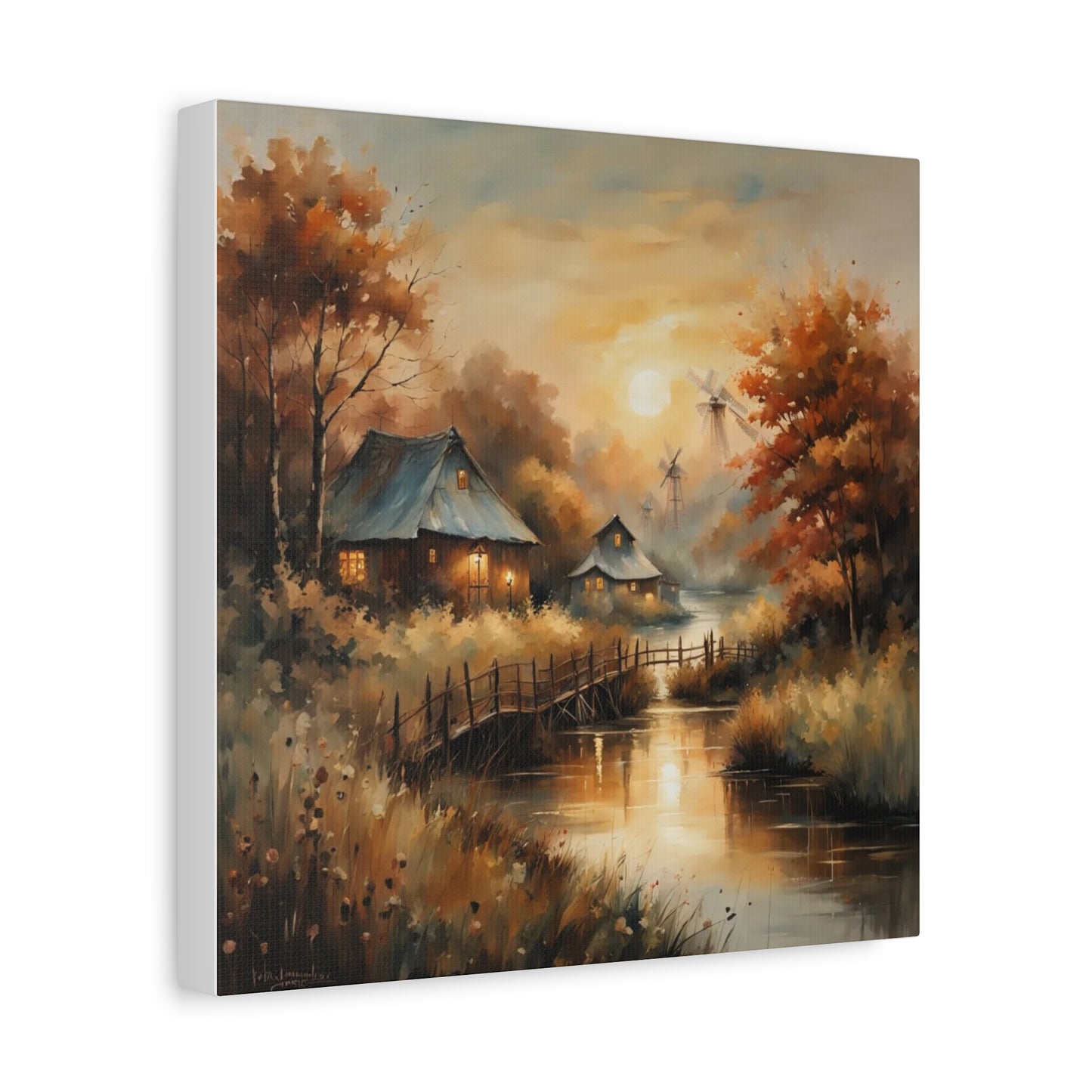 Canvas Print - Golden Hours at the Village Wall Art