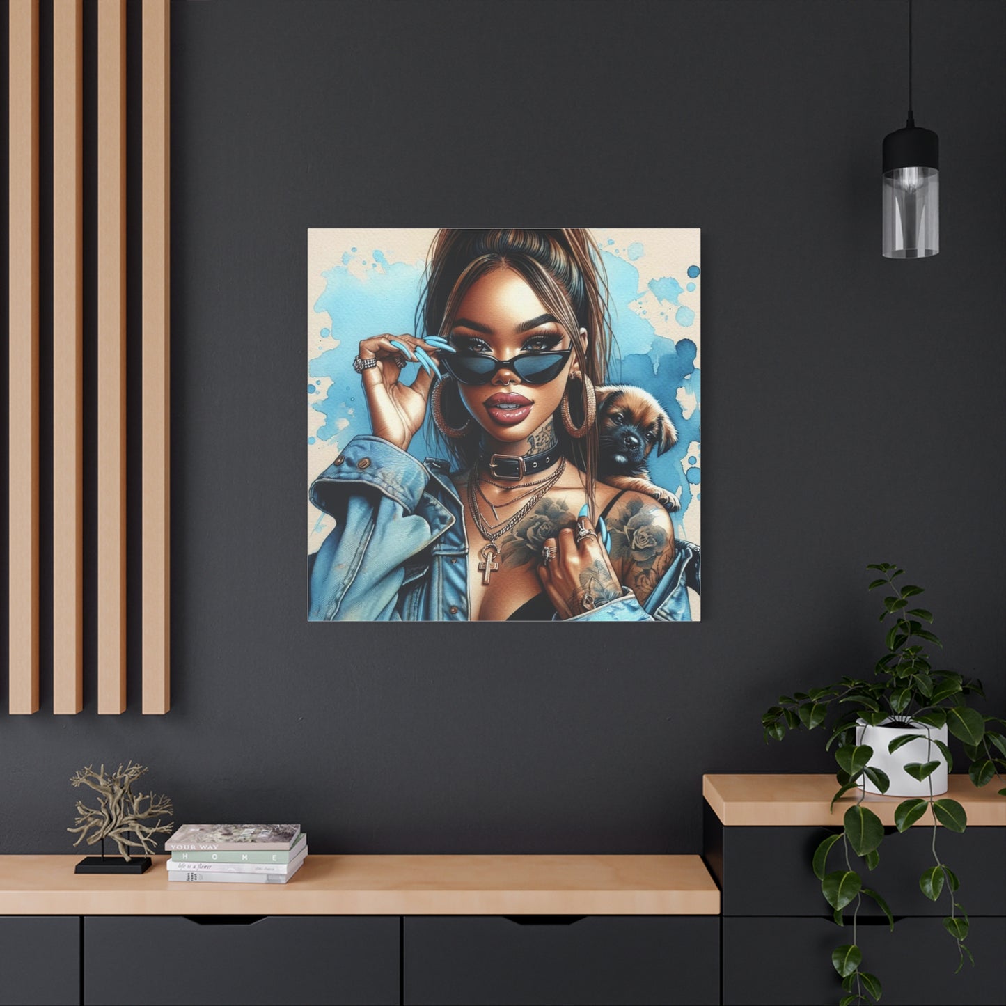 Beautiful Black Woman Canvas Art
