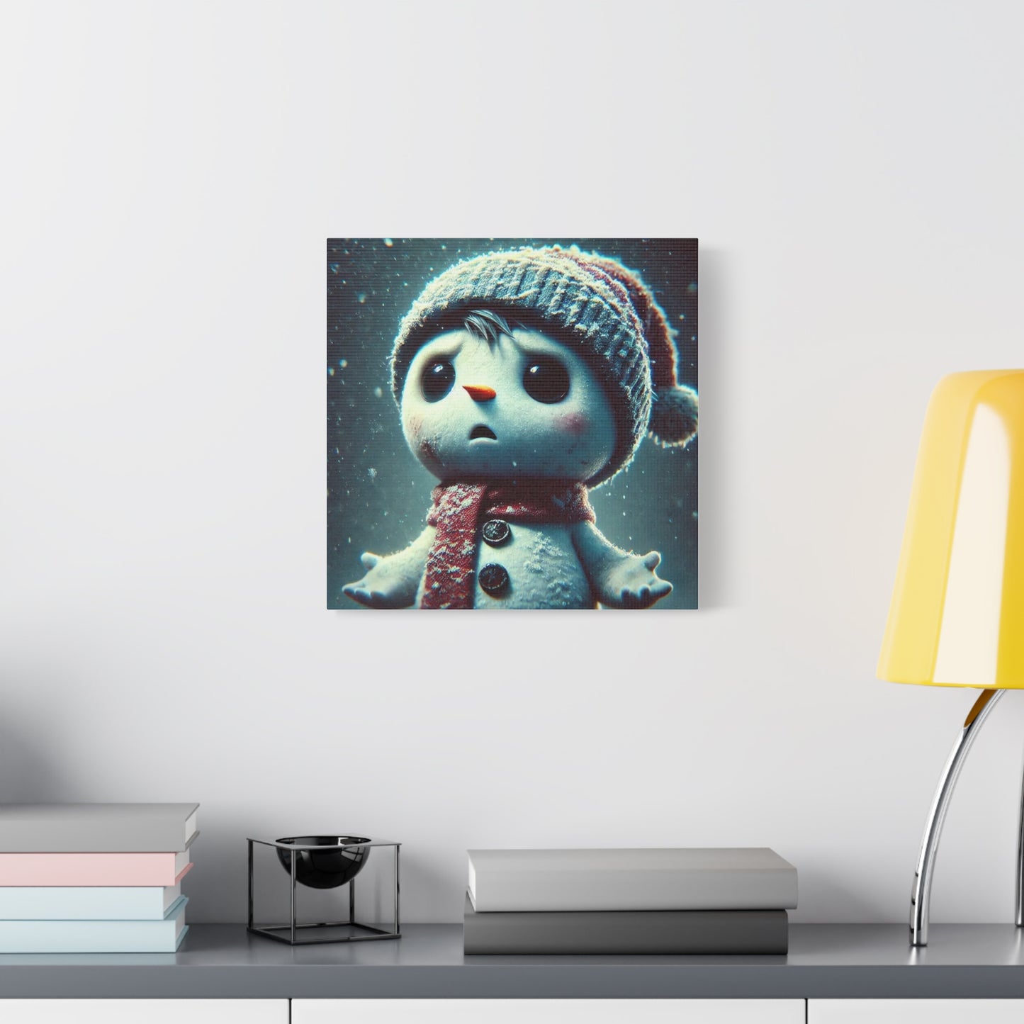The Little Snowman Abstract Art