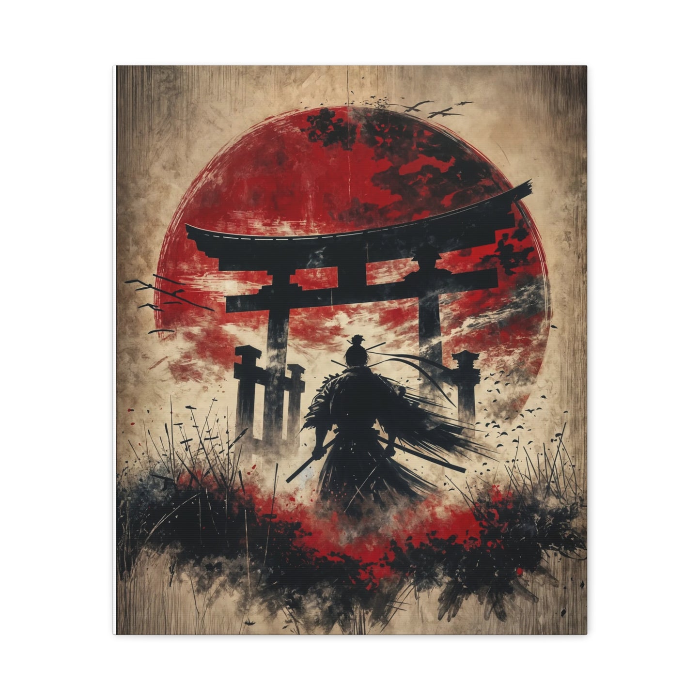 Samurai Asian Abstract Art