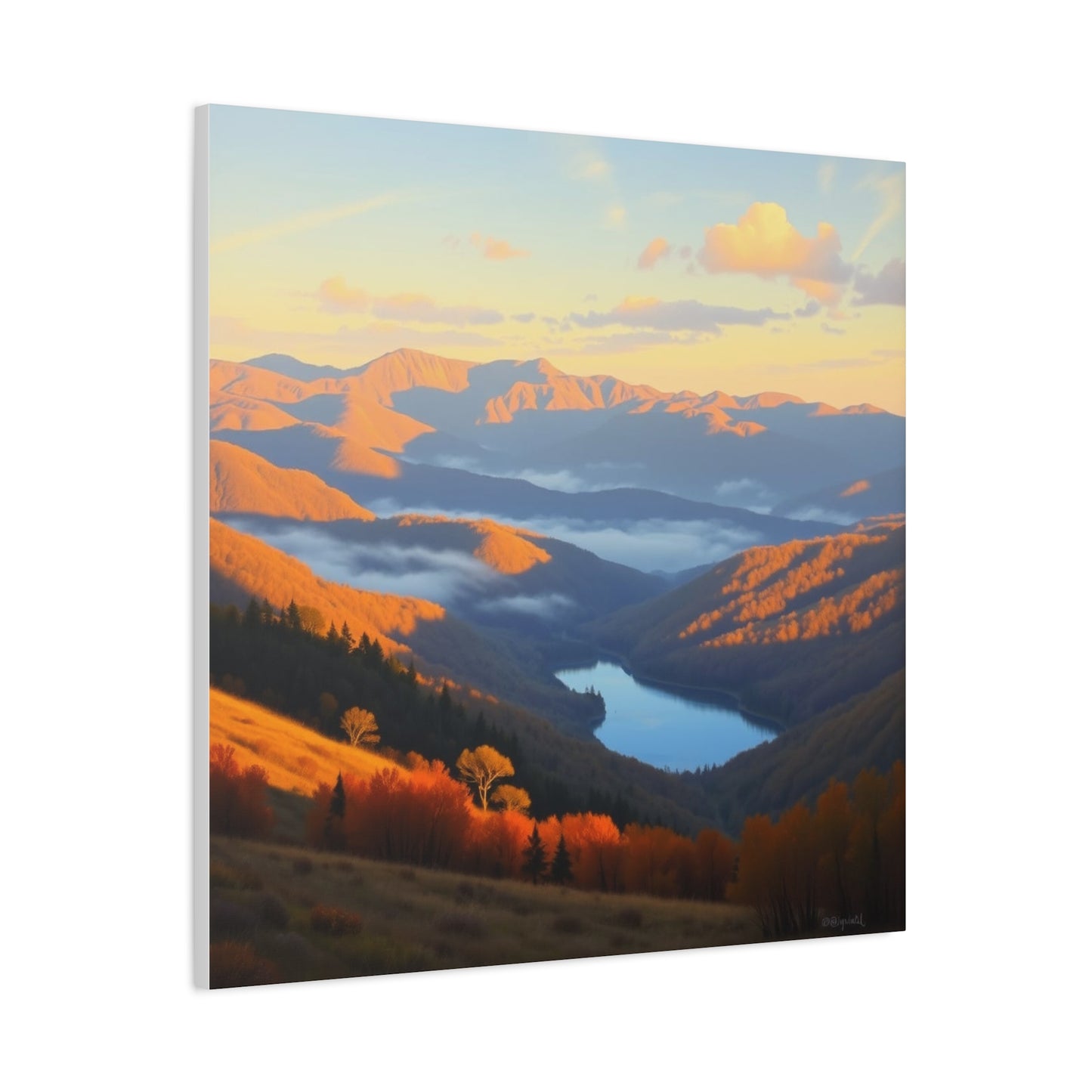 Canvas Print - The Ozark Mountain Lake Art