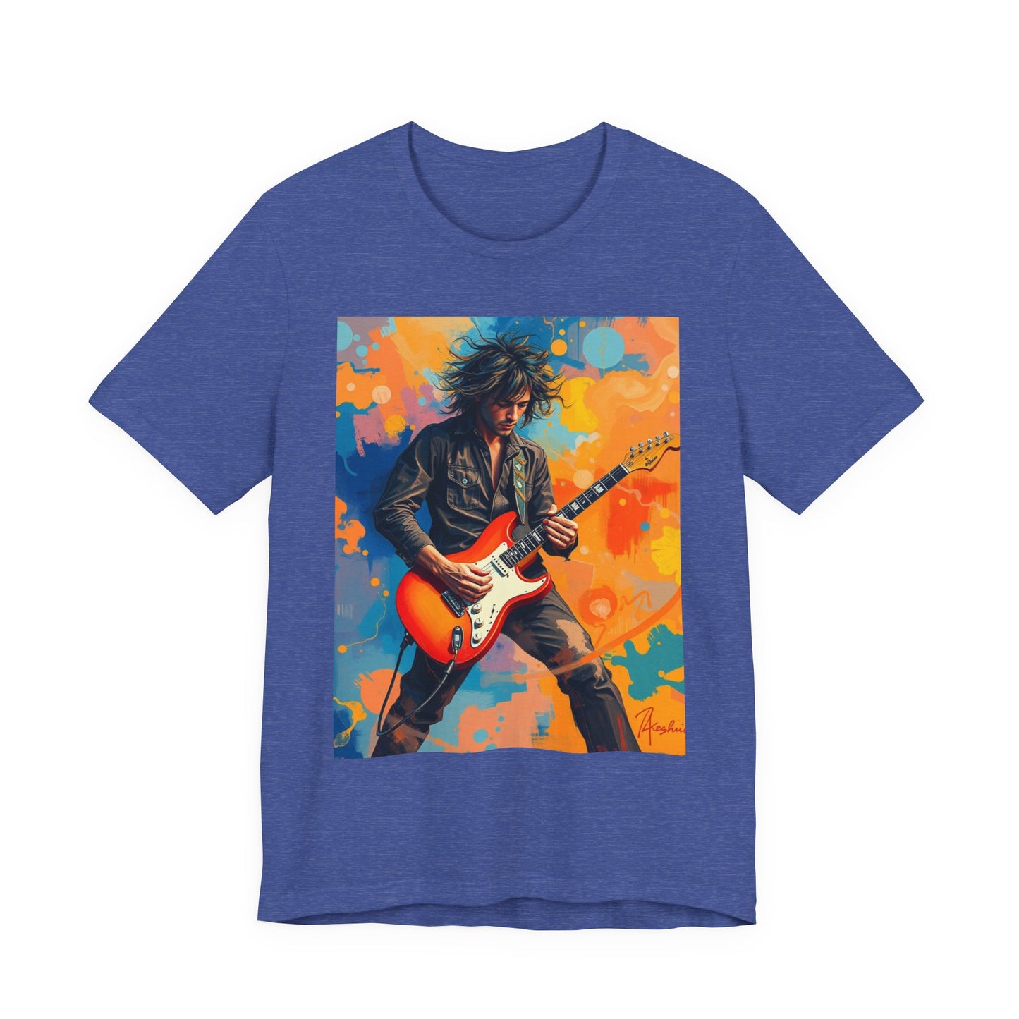 Male 80s Rocker Abstract T-Shirt 1