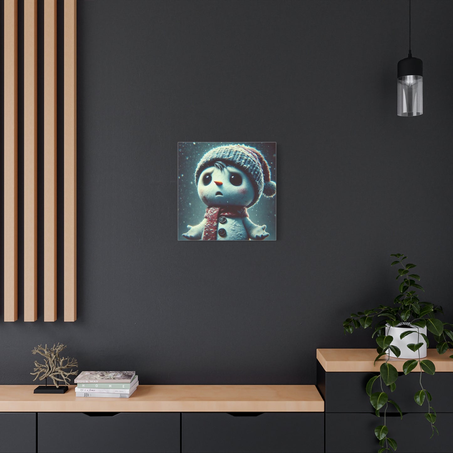 The Little Snowman Abstract Art