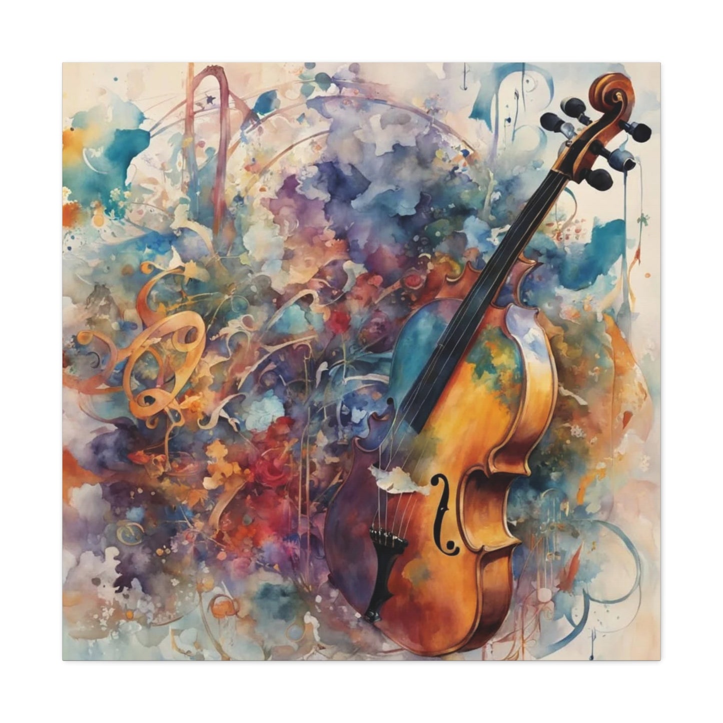 Violin Abstract Art
