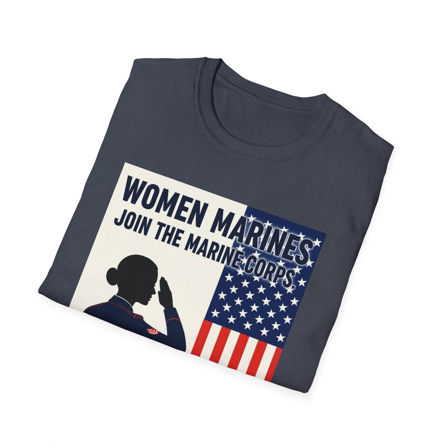 Women Marines Because We Like It Hard, Unisex T-Shirt,
