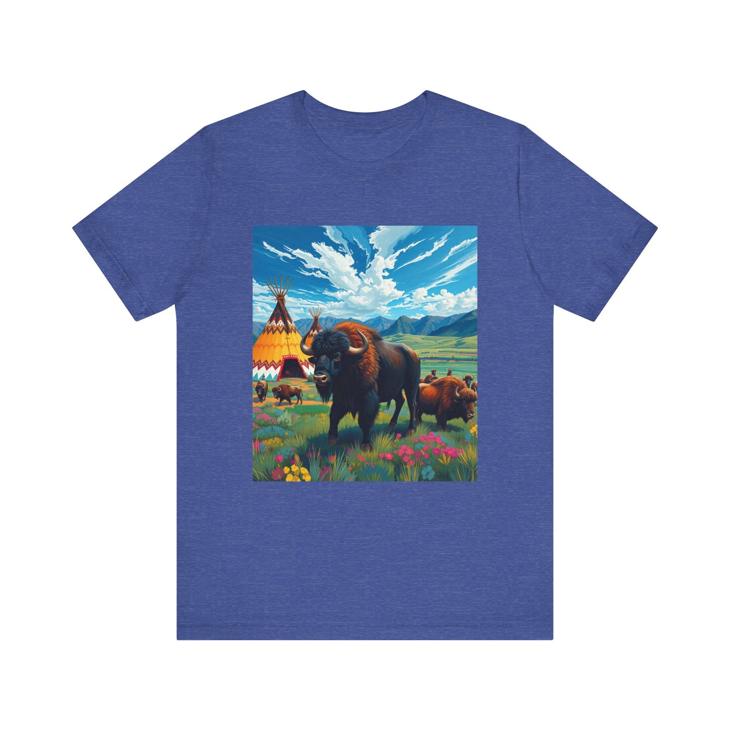 Southwest Abstract Buffalo Tee Shirt