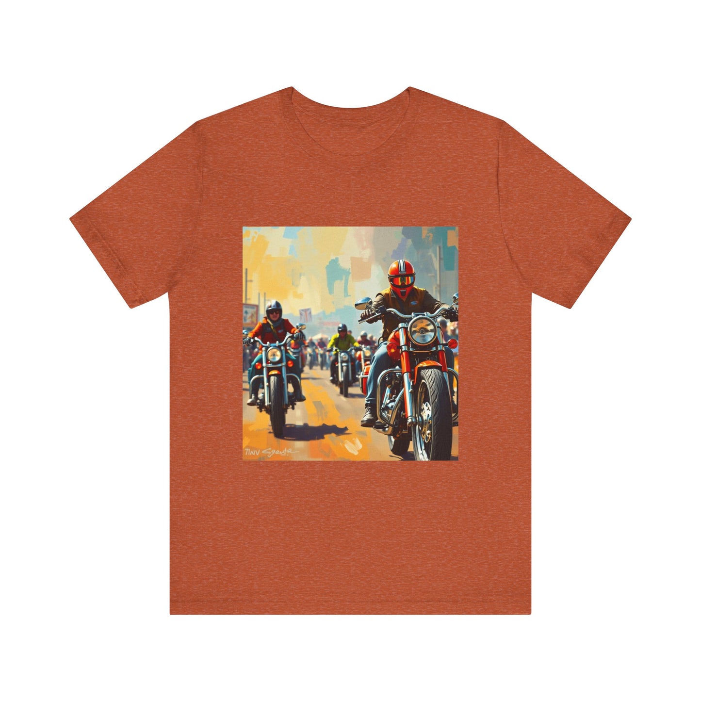 Black Hills Bikers in Sturgis Abstract Tee 1