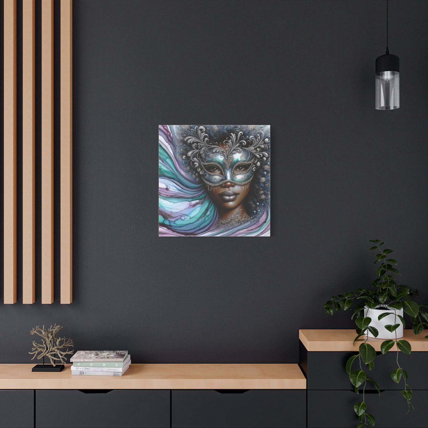Beautiful Black Woman Abstract Canvas Art