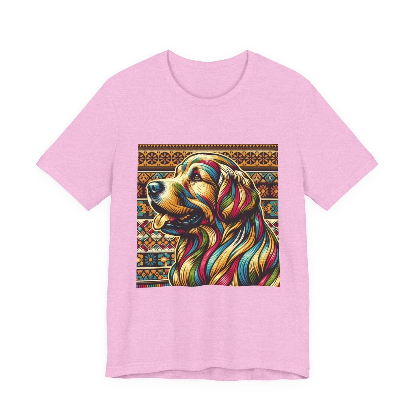 Retro Colorful Golden Retiever Tee - Unisex Shirt