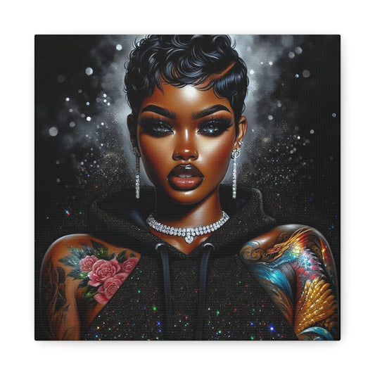 Beautiful Black Woman Canvas Art