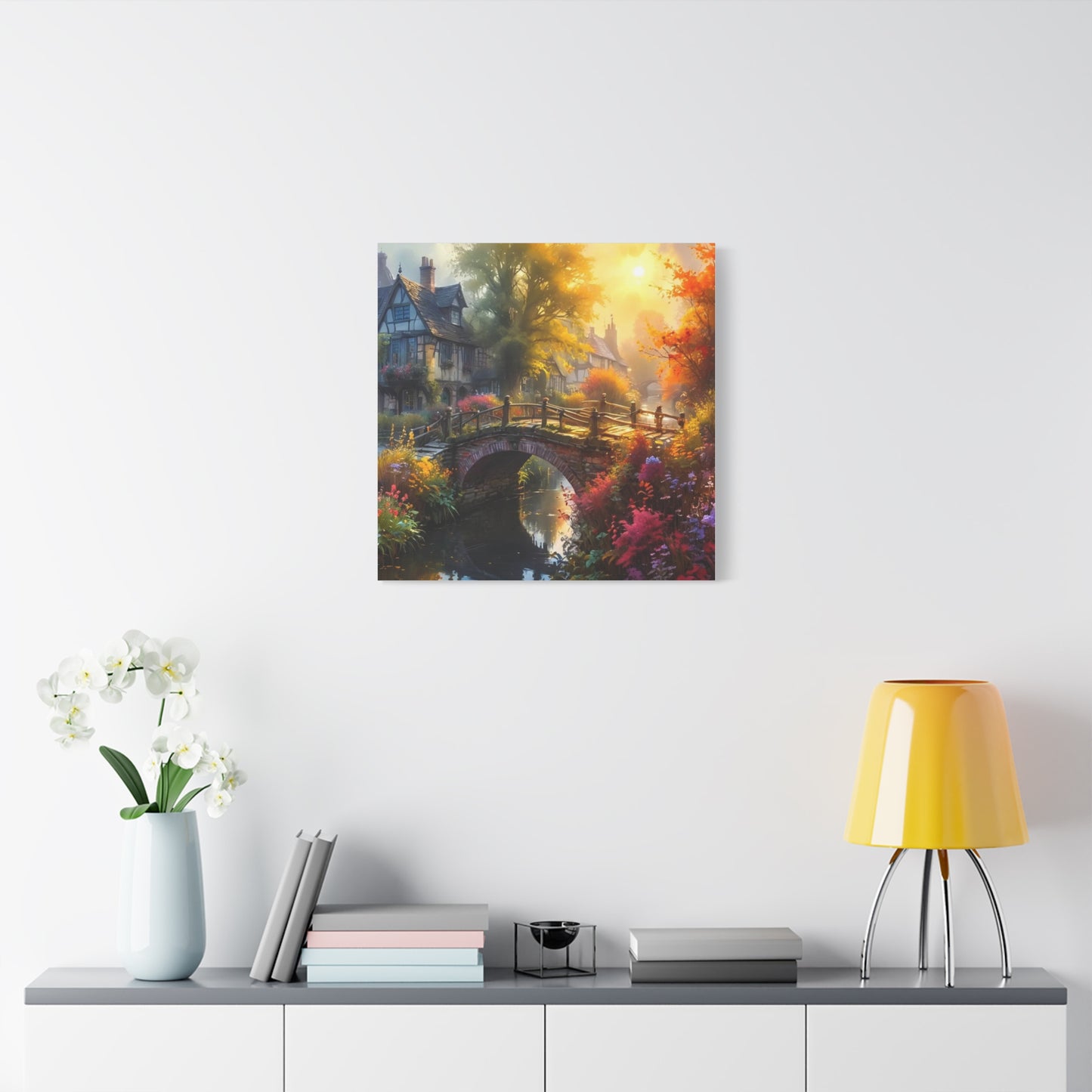 Canvas Print - The Bridge to Town Wall Art