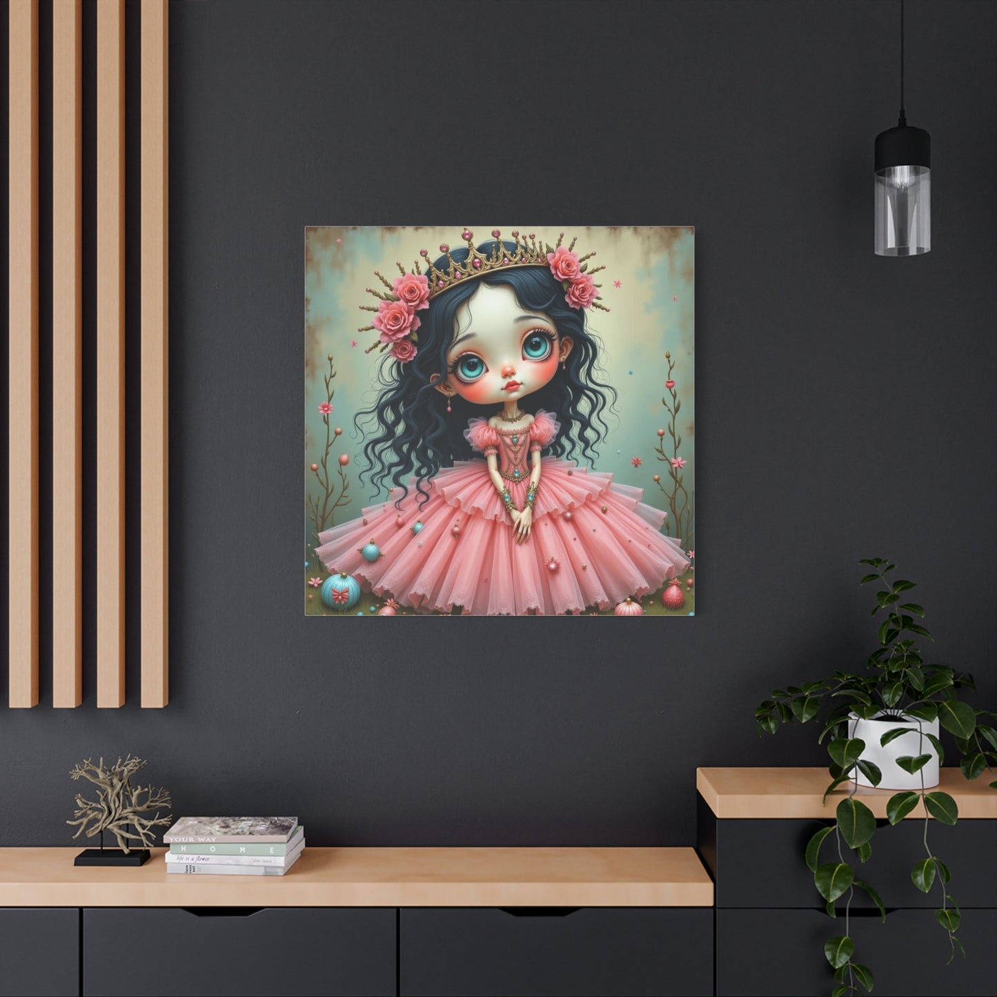 Girl in a Pink Dress Art