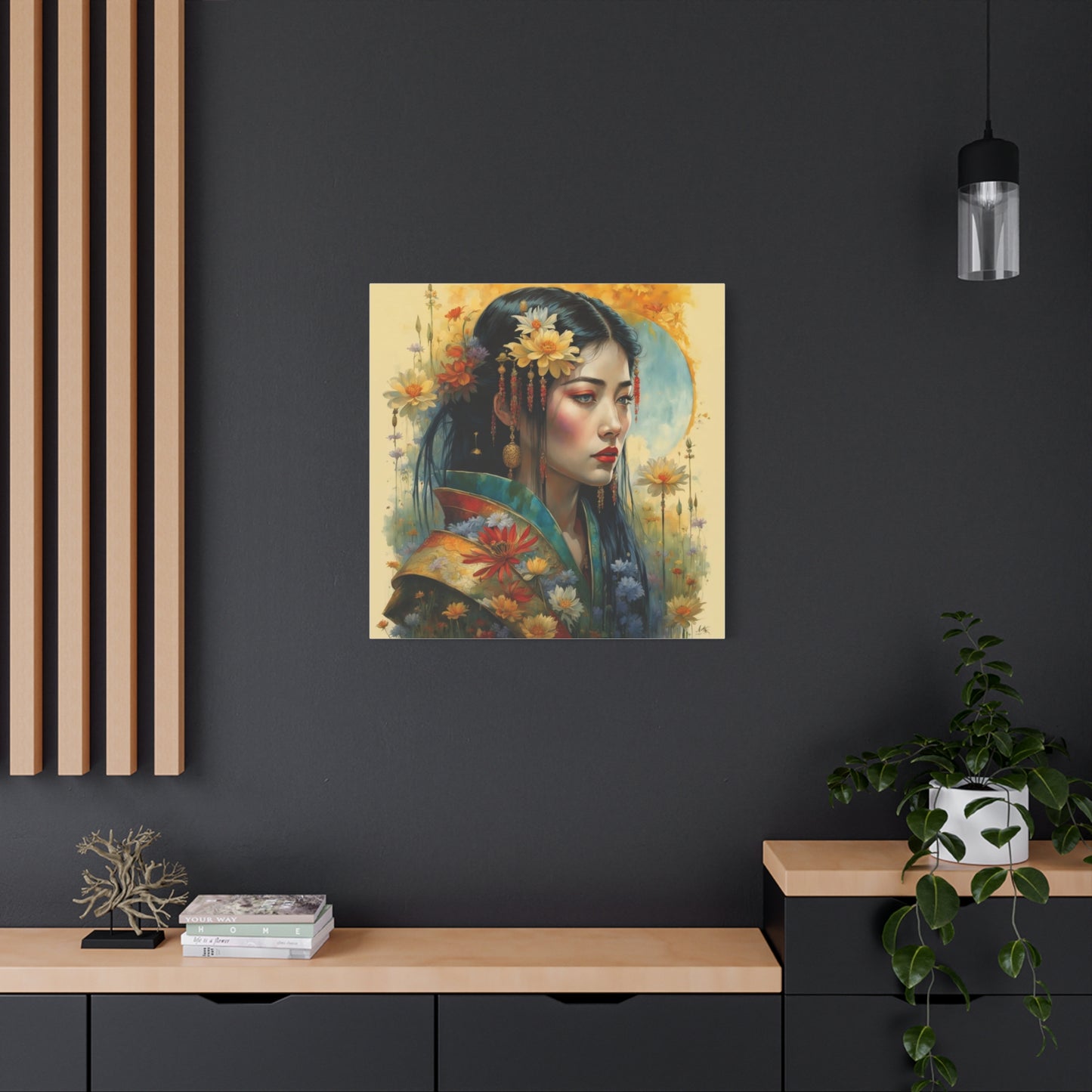Beautiful Woman Asian Abstract Art