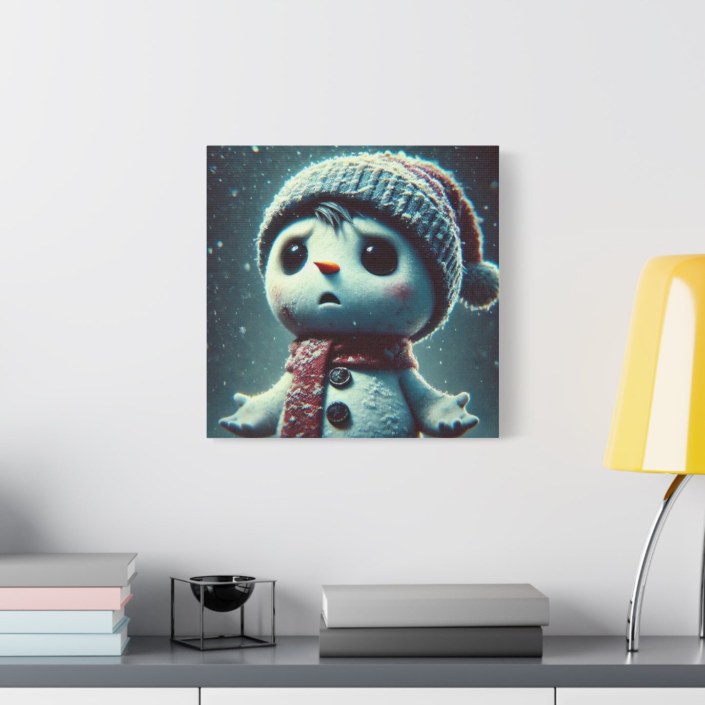 The Little Snowman Abstract Art