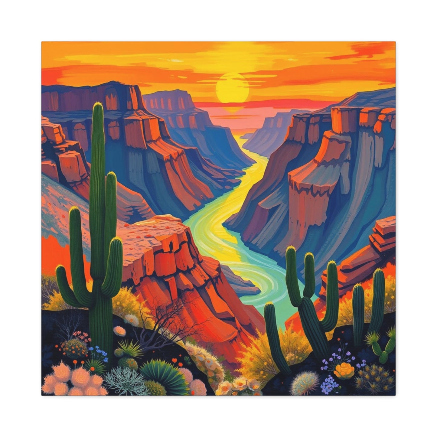 Canvas Print - Grand Canyon Abstract Art 1
