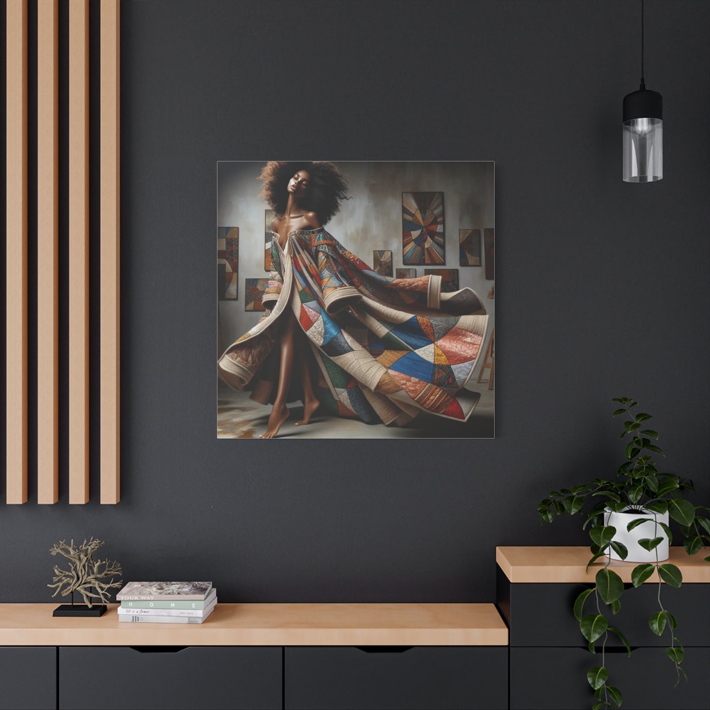 Beautiful Black Woman Canvas Art