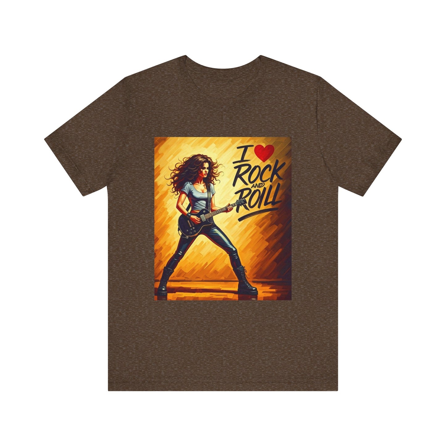 I Love Rock and Roll Abstract T-Shirt