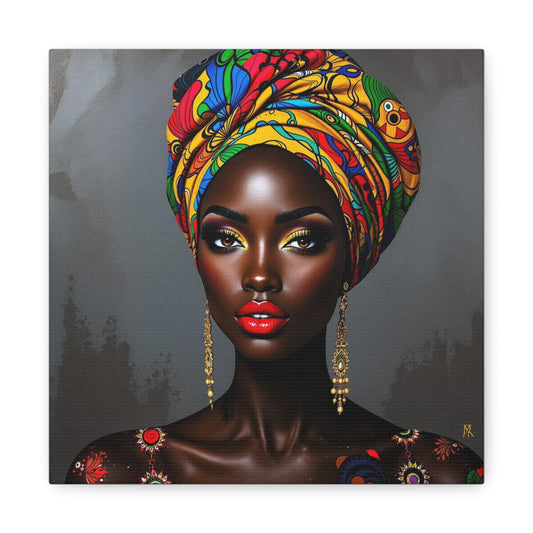 Beautiful Woman African Abstract Art