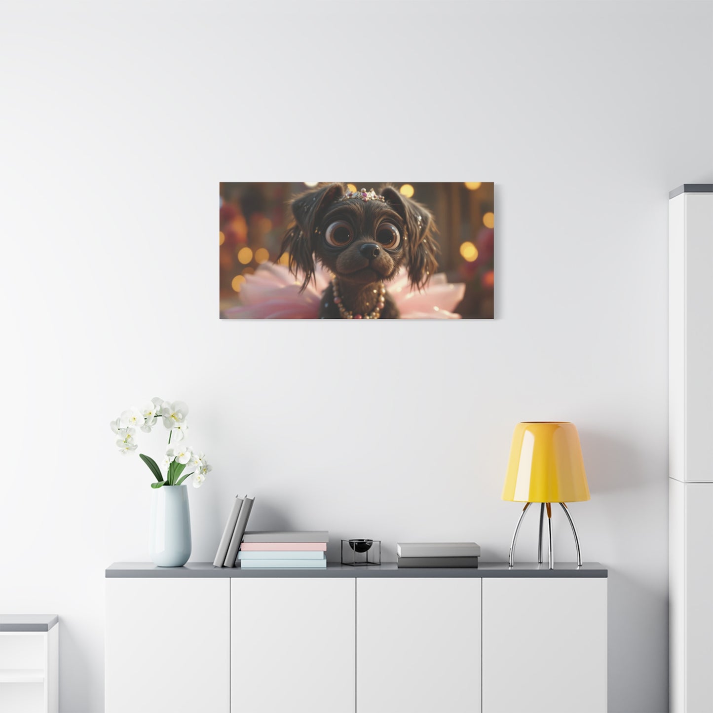 Dog in Pink Tutu Art