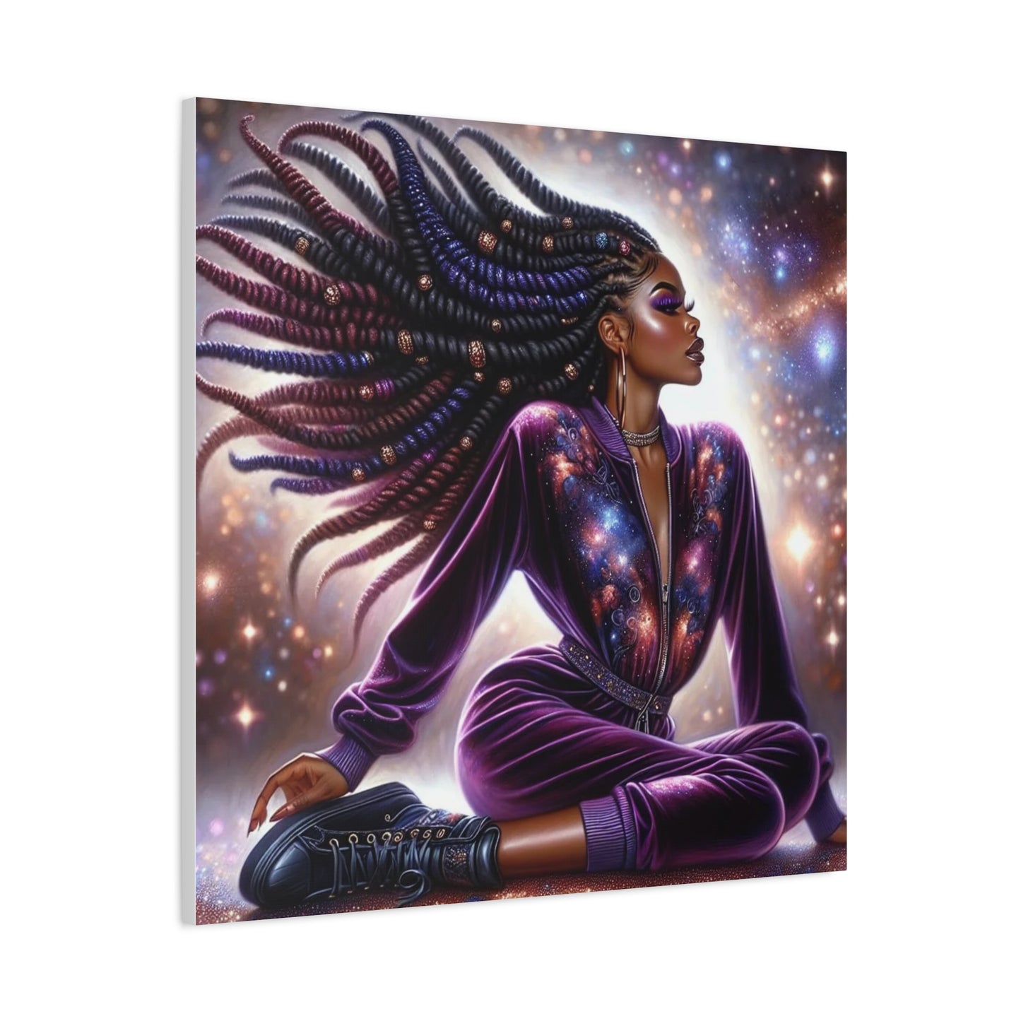 Beautiful Black Woman Canvas Art
