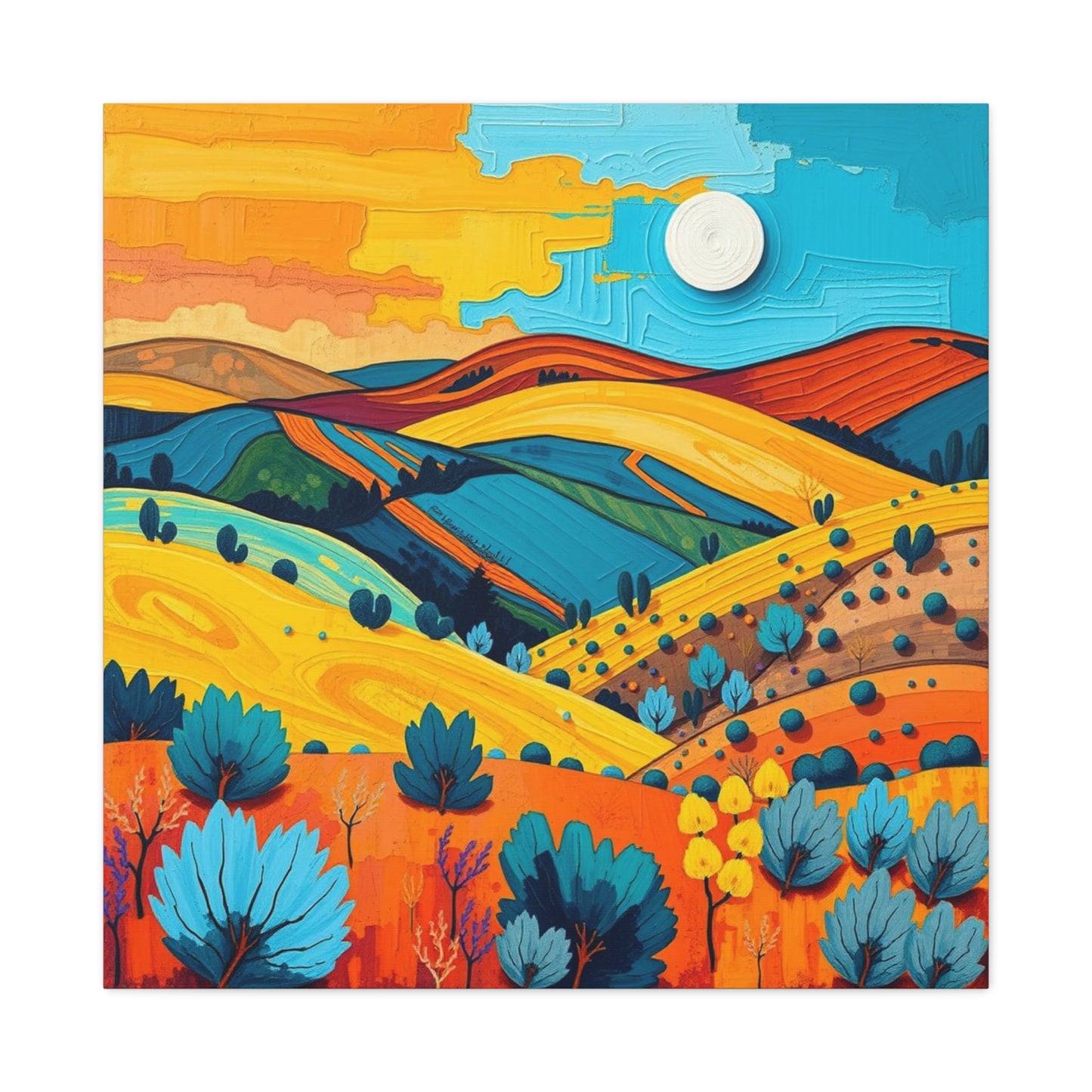 Canvas Print -Abstract 1 Southwest Landscape Wall Art