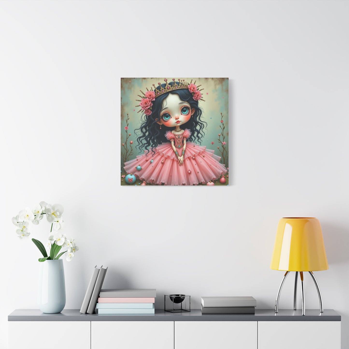 Girl in a Pink Dress Art