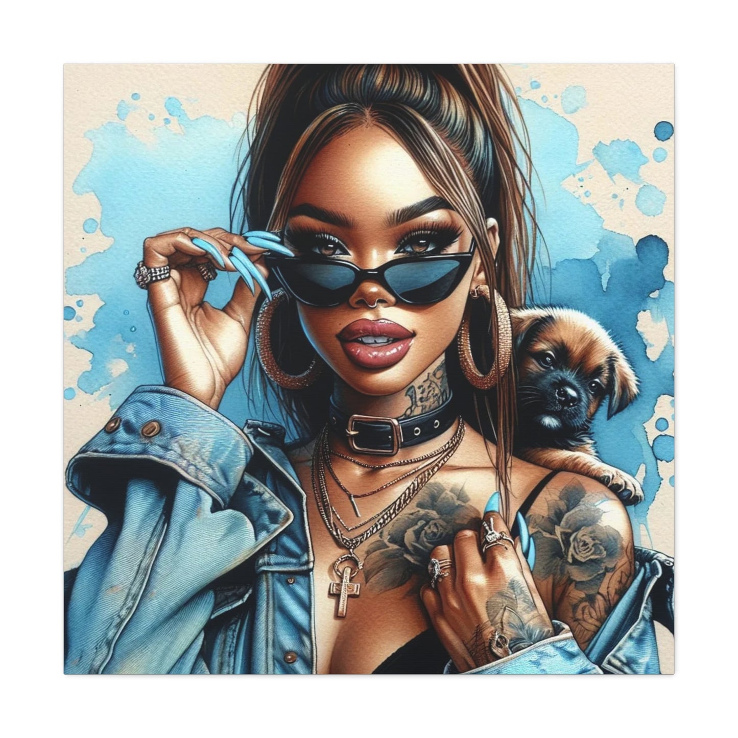 Beautiful Black Woman Canvas Art