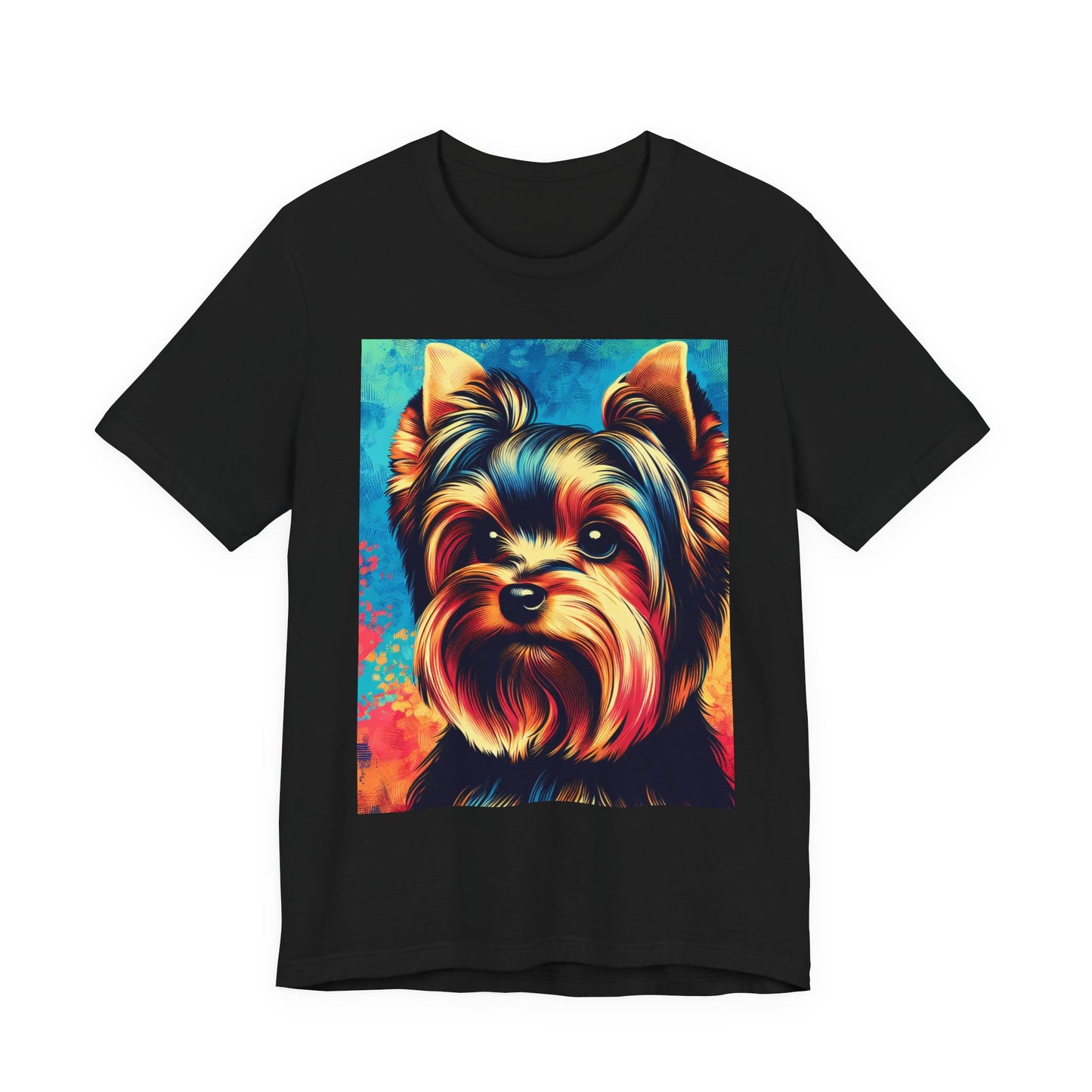 Retro Colorful Yorkie Tee - Unisex Shirt