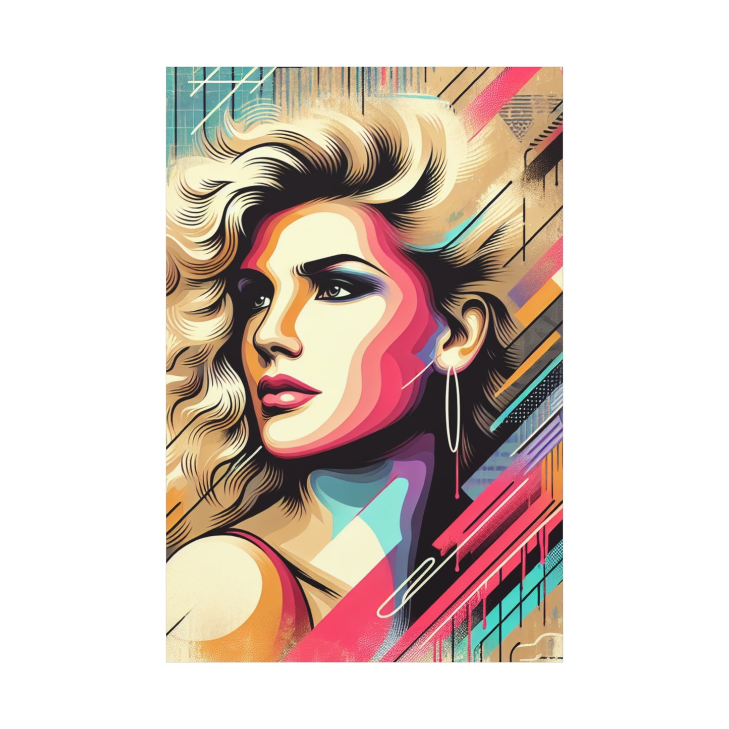 Pretty Woman Abstract Art