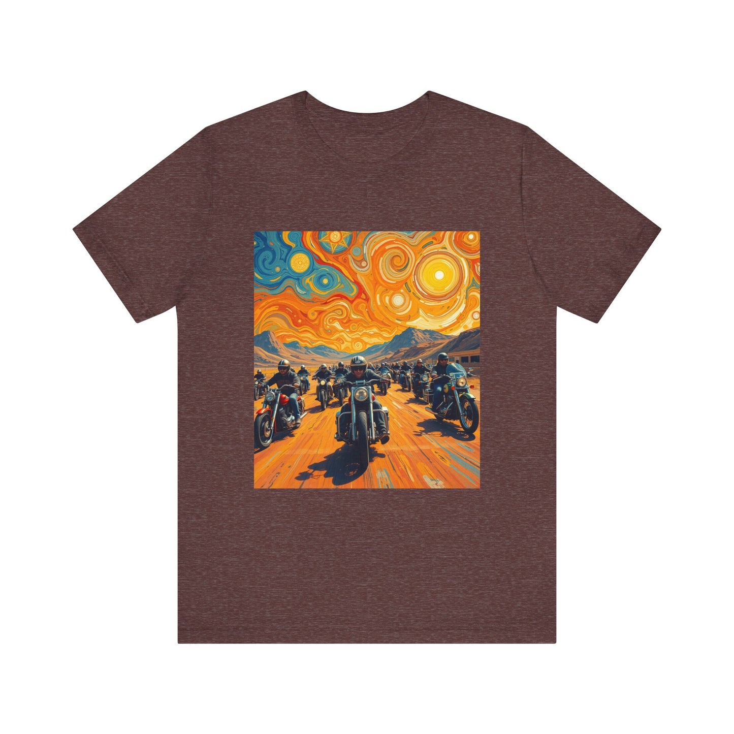Black Hills Bikers in Sturgis Abstract Tee