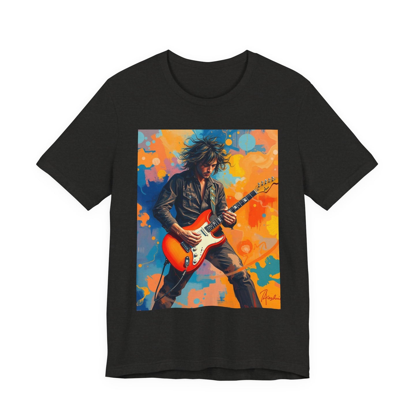 Male 80s Rocker Abstract T-Shirt 1