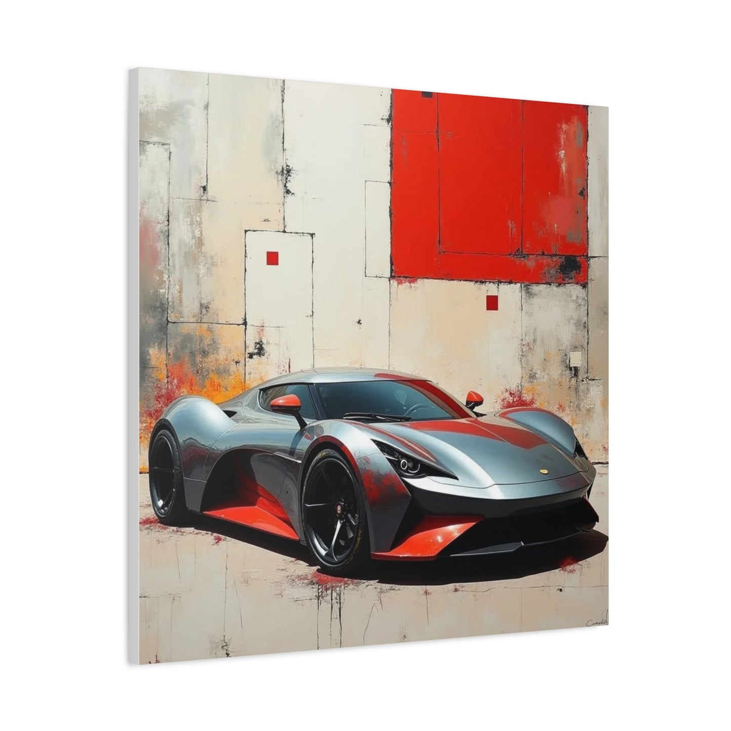 Sports Car Abstract Art