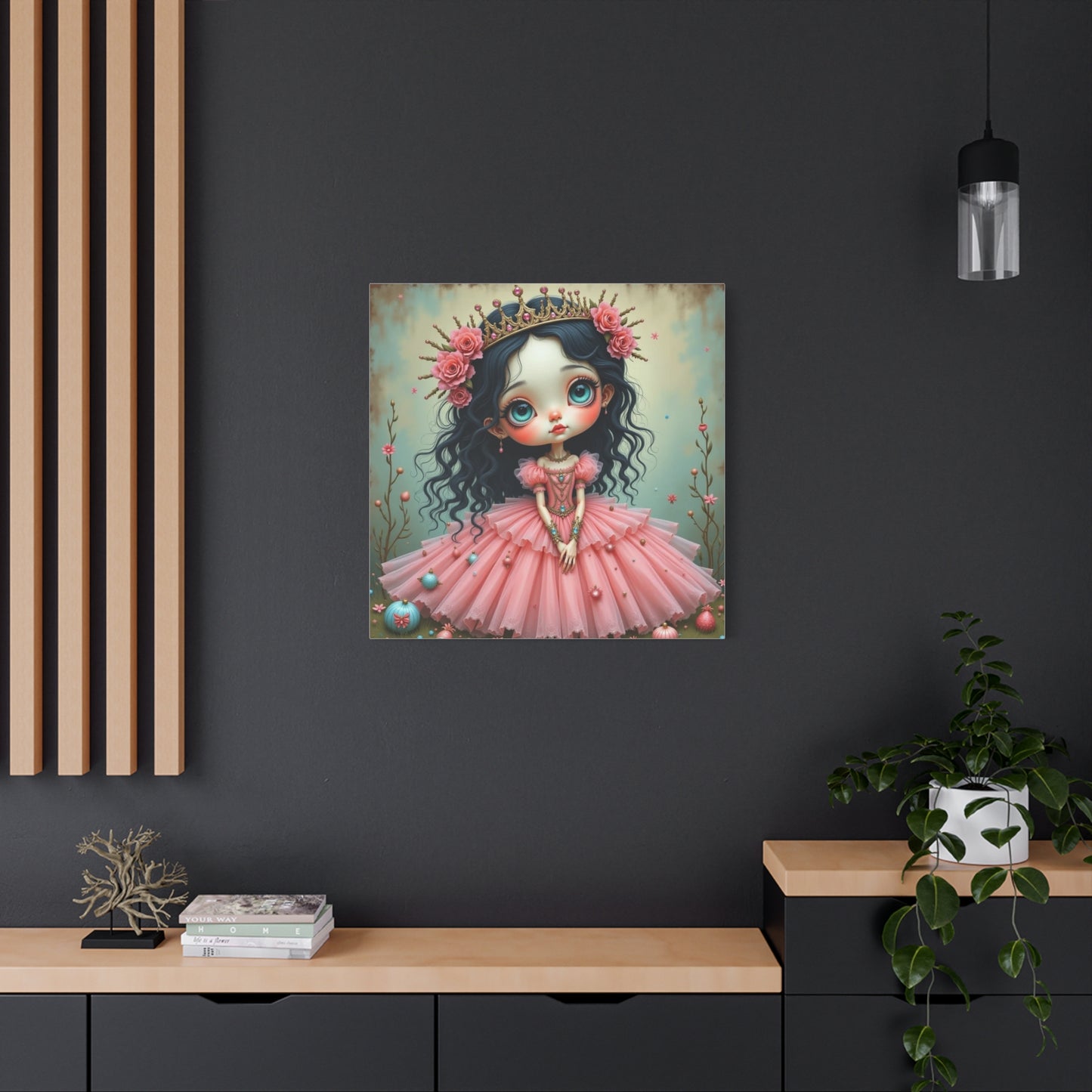Girl in a Pink Dress Art