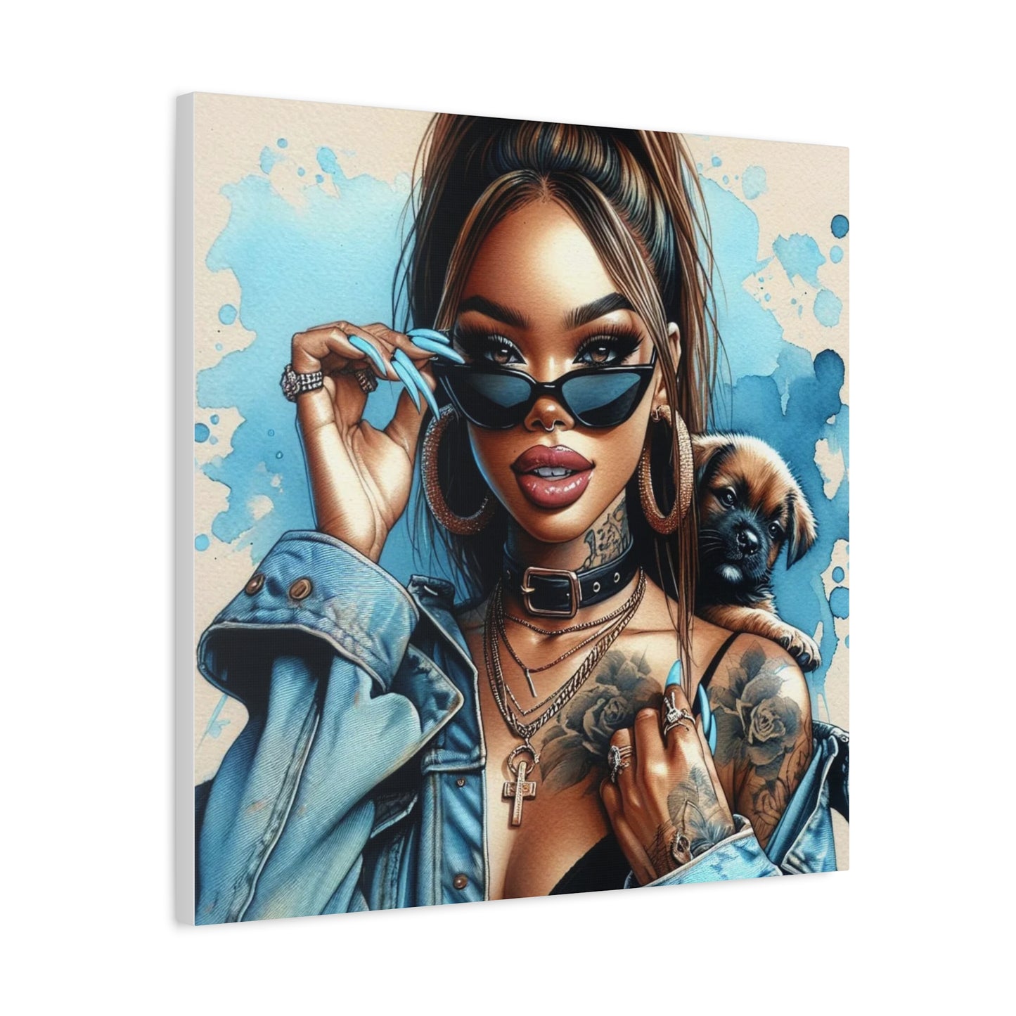 Beautiful Black Woman Canvas Art