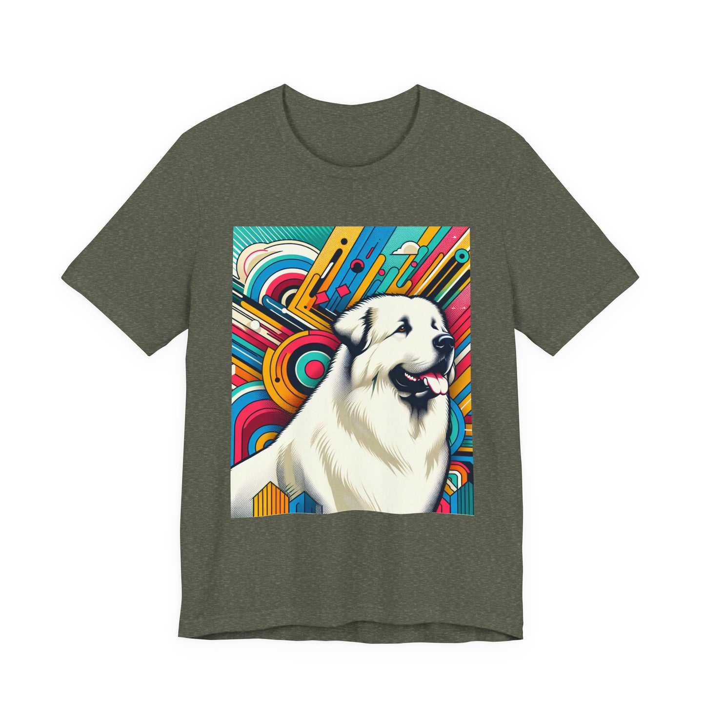 Retro Colorful Great PyreneesTee - Unisex Shirt